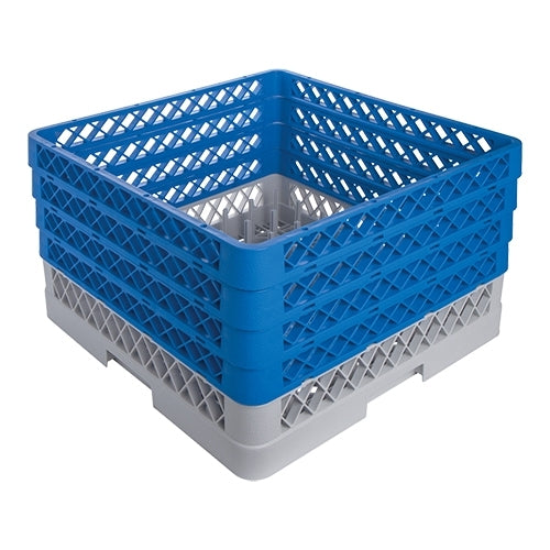 Plate Rack with Extenders | CaterRacks CR0304 | Polypropylene, Stackable | Ø46.5 x H24 cm 1