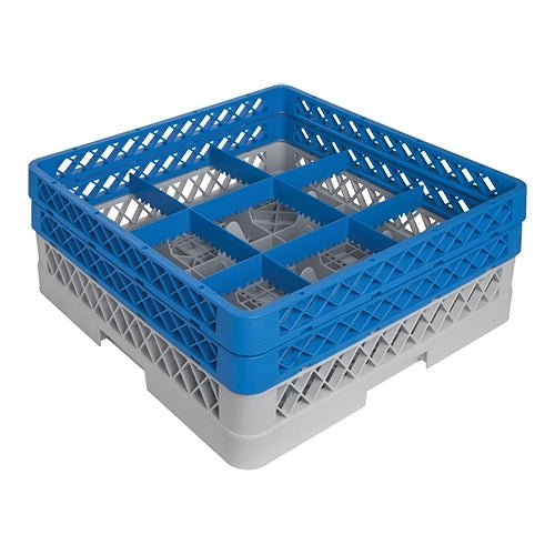 9-Compartment Tumbler Glass Dishwasher Rack | CaterRacks CR0912 | Polypropylene, Stackable | Ø15 x H16 cm 1