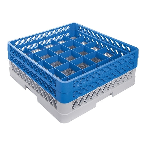 25-Compartment Stackable Tumbler Glass Rack | CaterRacks | Polypropylene | Ø9 x H16 cm | 50 x 50 cm 1