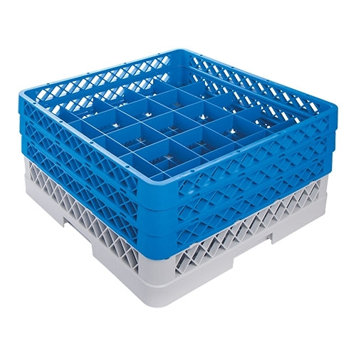 25-Compartment Stackable Tumbler Glass Rack | CaterRacks | Polypropylene | Ø9 x H20 cm | 50 x 50 cm 1