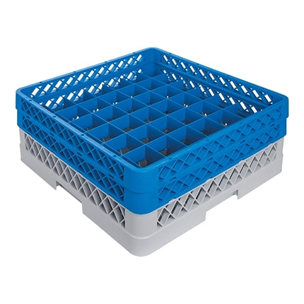 49-Compartment Tumbler Glass Dishwasher Rack | CaterRacks CR4912 | Polypropylene | 50 x 50 cm | Ø6.3 x H16 cm Compartments 1