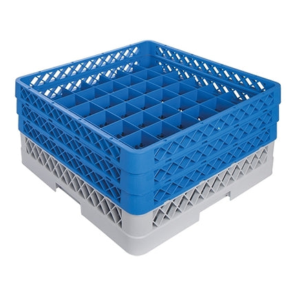 49-Compartment Tumbler Glass Dishwasher Rack | CaterRacks CR4913 | Polypropylene | 50 x 50 cm | Ø6.3 x H20 cm Compartments 1