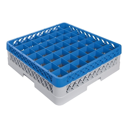 49-Compartment Stemware Dishwasher Rack | CaterRacks CR4921 | Polypropylene | 50 x 50 cm | Ø6.3 x H12 cm Compartments 1