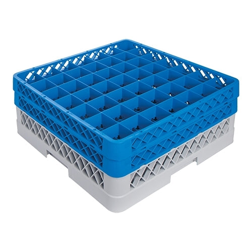 49-Compartment Stemware Dishwasher Rack | CaterRacks CR4922 | Polypropylene | 50 x 50 cm | Ø6.3 x H16 cm Compartments 1