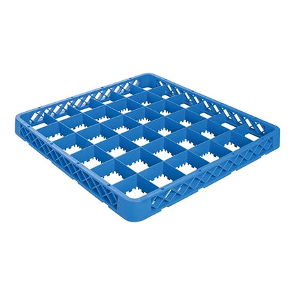Polypropylene Open Dishwasher Rack Extender | CaterRacks CR-36 | 36 Compartments | 50 x 50 x H4.5 cm | Ø7.4 x H4 cm 1