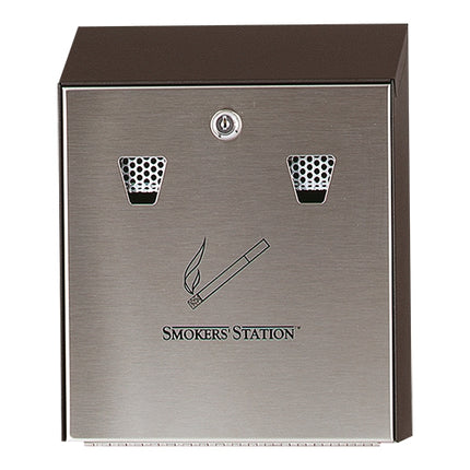 Rubbermaid Wall Ashtray | RM3804 | Steel, Wall Mounted | 25.4 x 7.6 x H31.8 cm 1