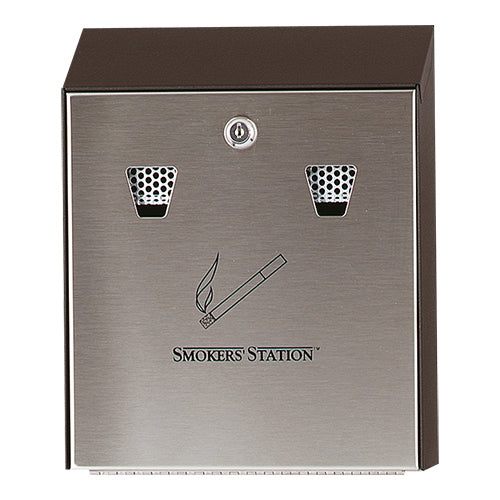 Rubbermaid Wall Ashtray | RM3804 | Steel, Wall Mounted | 25.4 x 7.6 x H31.8 cm 1