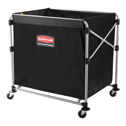 Collapsible Linen Trolley | Rubbermaid RM9241 | Mobile Powder Coated Steel | 300 L 1