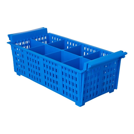 Cutlery Basket with 8 Compartments | CaterRacks CR6000 | Polypropylene | 43 x 20.5 x H14 cm 1
