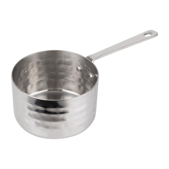 Mini Hammered Steel Table Presentation Saucepan 90mm | Olympia