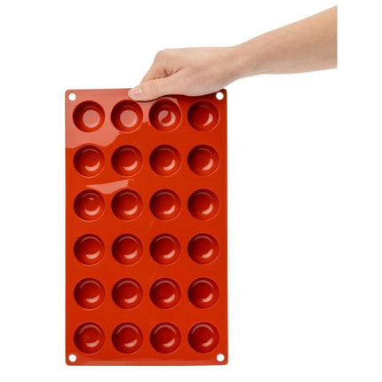Pomponette Silicone Baking Mold 24 Cavities | Pavoni Formaflex | 1.6cm Deep 7