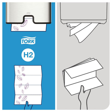 2-Ply Multifold Hand Towels with QuickDry Technology | Tork Xpress | 2100 Pieces 4
