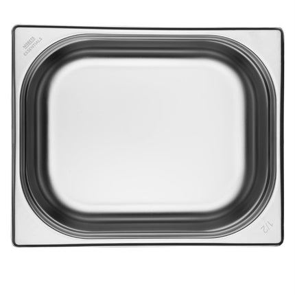 Stainless Steel 1/2 Gastronorm Pan 100mm | Nisbets Essentials | Set of 3 4