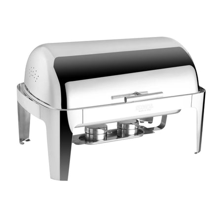 Rolltop Chafing Dish GN 1/1 18/8 Stainless Steel 44x67.5x53cm | Olympia Madrid