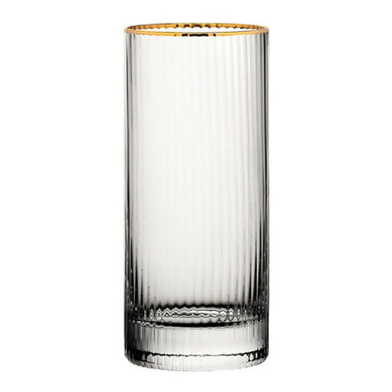 Hayworth Hiball Glass with Gold Rim | Utopia | 355ml