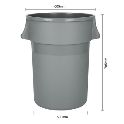 Heavy-Duty Round Waste Bin 160L | Jantex 6