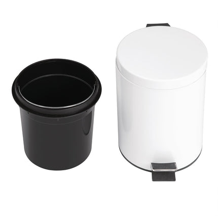 White Pedal Bin 5L | Bolero 4