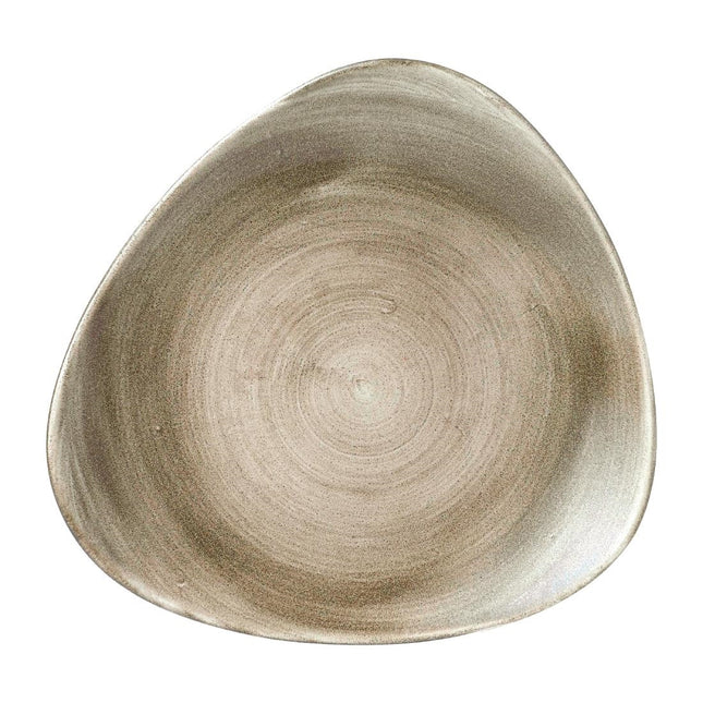 Stonecast Patina Antique Taupe Lotus Plate 25.4cm | Churchill