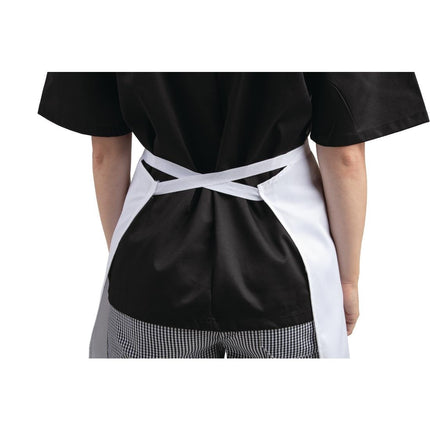 White Polyester-Cotton Bib Apron | Whites 3