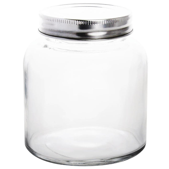 330ml Glass Storage Jar with Screw Lid | Vogue | Set of 6