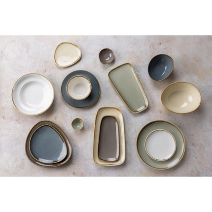Kiln Chalk White Pasta Bowls 25cm | Olympia 10