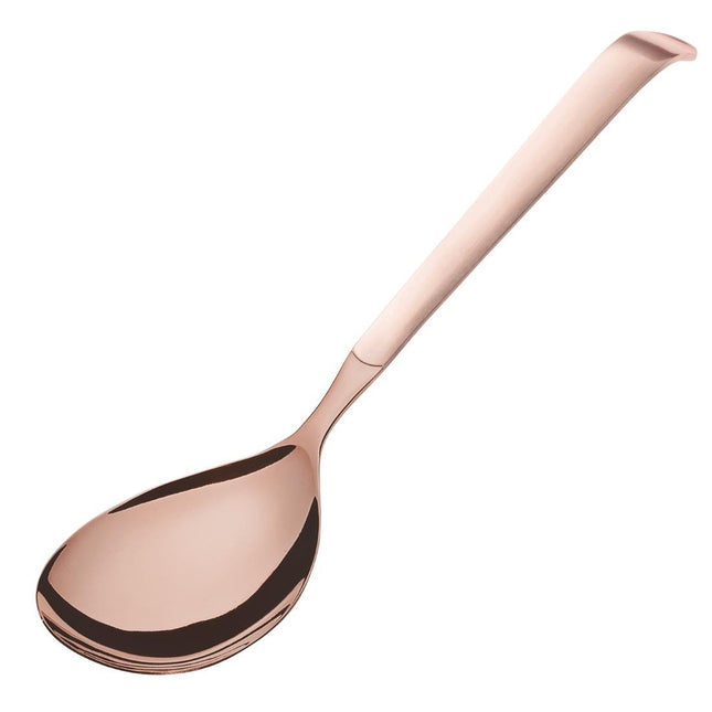 Buffet Copper-Colored Solid Serving Spoons | Amefa | Set of 6 | 18-10 Stainless Steel