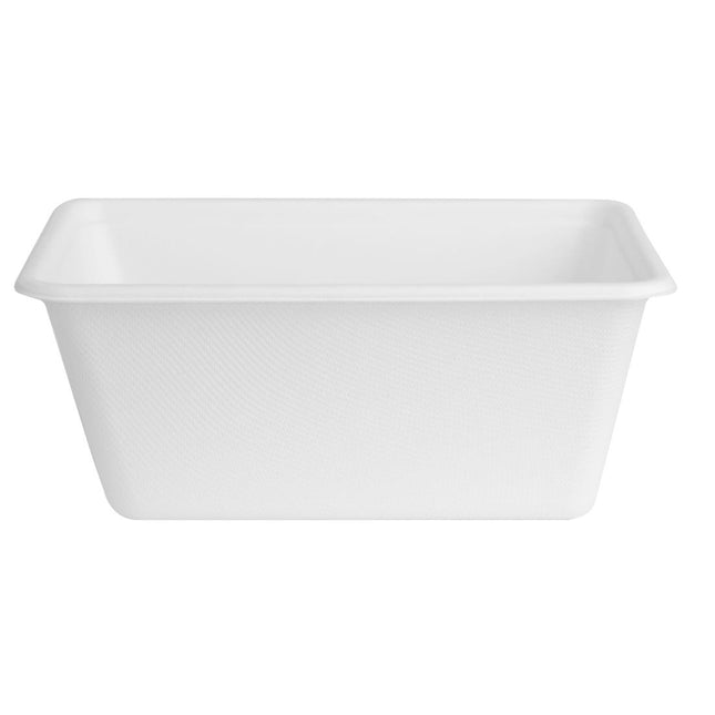 Compostable Bagasse Food Container Bases 1000ml | Fiesta
