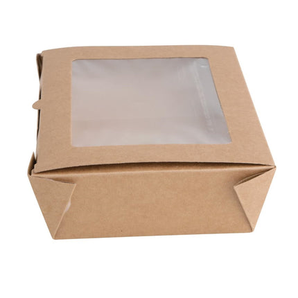 Compostable Salad Containers with PLA Window 1200ml | Fiesta (200 pcs) 3