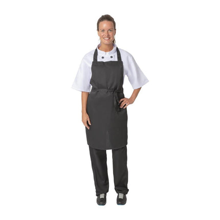 Poly-Cotton Adjustable Bib Aprons Black | Nisbets Essentials 2
