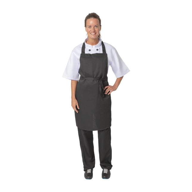 Poly-Cotton Adjustable Bib Aprons Black | Nisbets Essentials 2