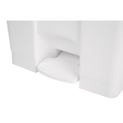 Hands-Free White Pedal Bin 87L | Jantex 4