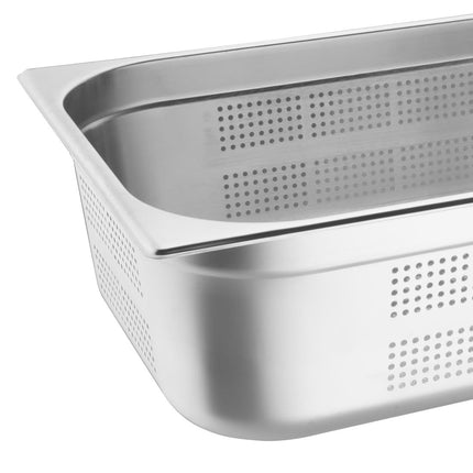 Perforated Stainless Steel GN 1/1 Pan 150mm | Vogue 4
