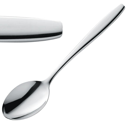 Florence Polished 18/10 Stainless Steel Dessert Spoons | Amefa | 12 Pieces