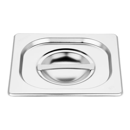 Stainless Steel 1/6 Gastronorm Pan Set with Lids (6 Pieces) | Vogue 6