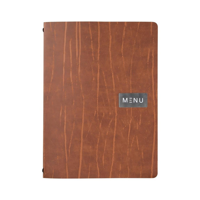 Ruga Bonded Leather A4 Menu Book Cover | Securit Leather Series