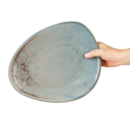Triangular Blue Plates 308mm | Olympia Ember Collection 5