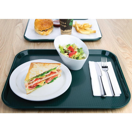 Polypropylene Serving Tray with Anti-Slip Texture | Olympia Kristallon | 45 x 35 cm | Green 4