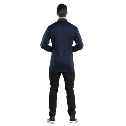 Men's Navy Stretch Shirt | Chaud Devant | Size S 3