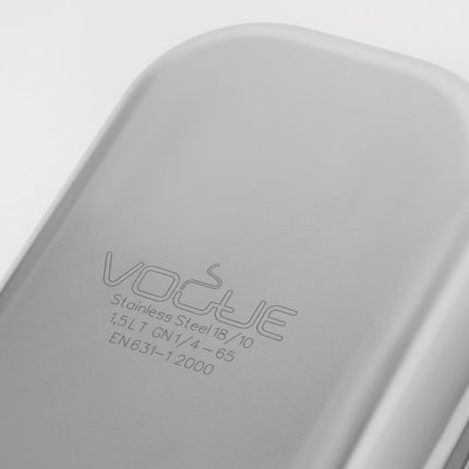 Stainless Steel GN 1/4 Container 65mm Depth | Vogue 7