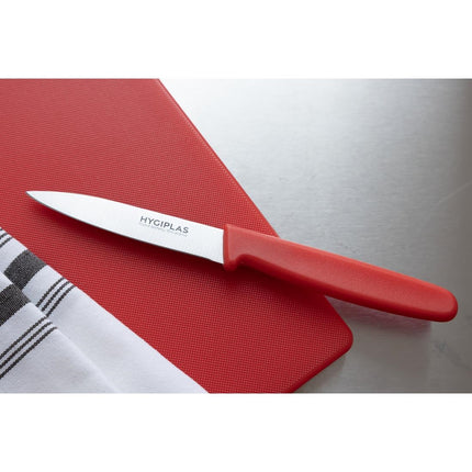 Paring Knife 7.5cm Red Handle | Hygiplas 2