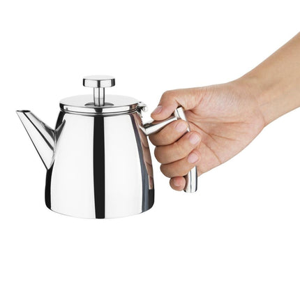 Insulated Conical Tea Pot with Filter | Olympia | Stainless Steel | 350ml 2