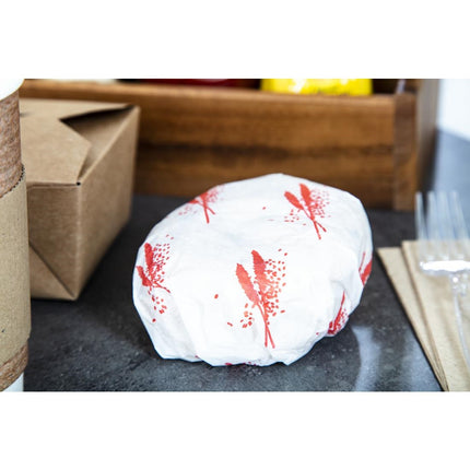 Greaseproof Red Hamburger Paper for Hot Foods | Pack of 1000 5
