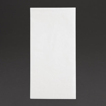 Recyclable White Dinner Napkins 40x40cm 1/8 Fold | Fiesta