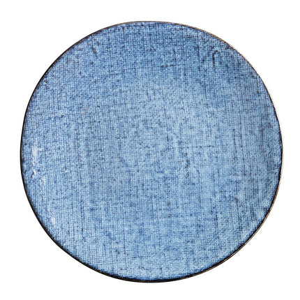 Porcelain Blue Coupe Plates with Denim Texture | Olympia | 285mm