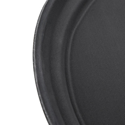 Black Oval Anti-Slip Tray 68.5cm Polypropylene | Olympia Kristallon 5