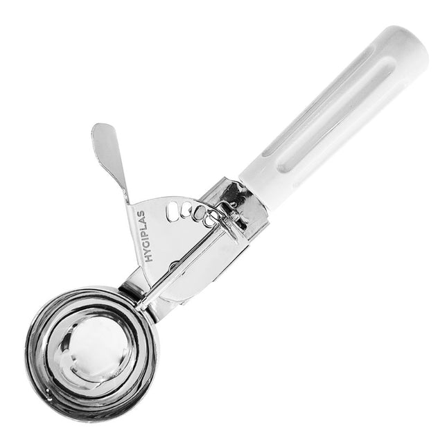 50ml Ice Cream Scoop with White Handle | Hygiplas