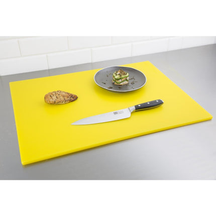 Yellow LDPE Cutting Board 600x450x10mm | Hygiplas 3