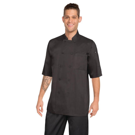 Montreal Cool Vent Black Short Sleeve Chef Jacket | Chef Works | Size XXL 4