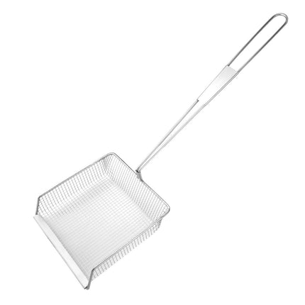 Square Stainless Steel Fry Scoop 20cm | Vogue 3