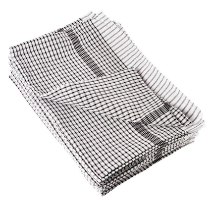 Vogue Wonderdry Black Checkered Tea Towels